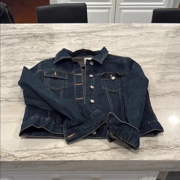 Dark Blue Denim Jacket - Picture 1 of 2